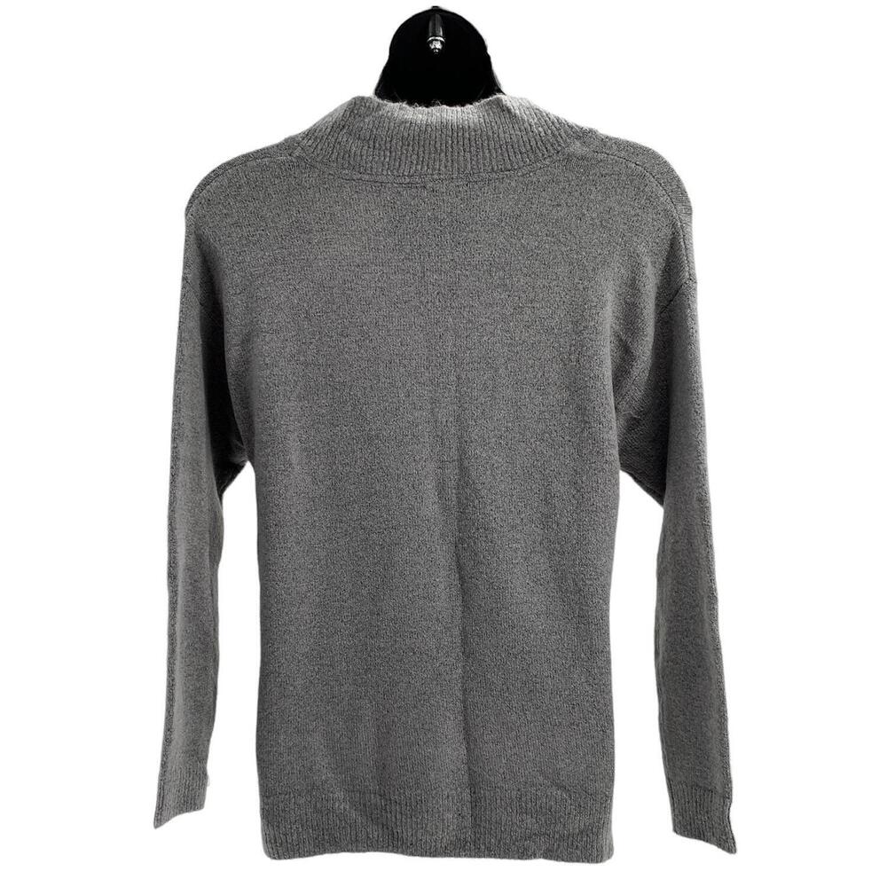 RDI Mossy V-neck Dolman Tunic Sweater Dove Gray - Regular - Picture 2 of 3